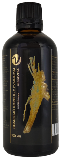 Внешний вид Красный корень с гумином VIMAVITA от ВимаВиты