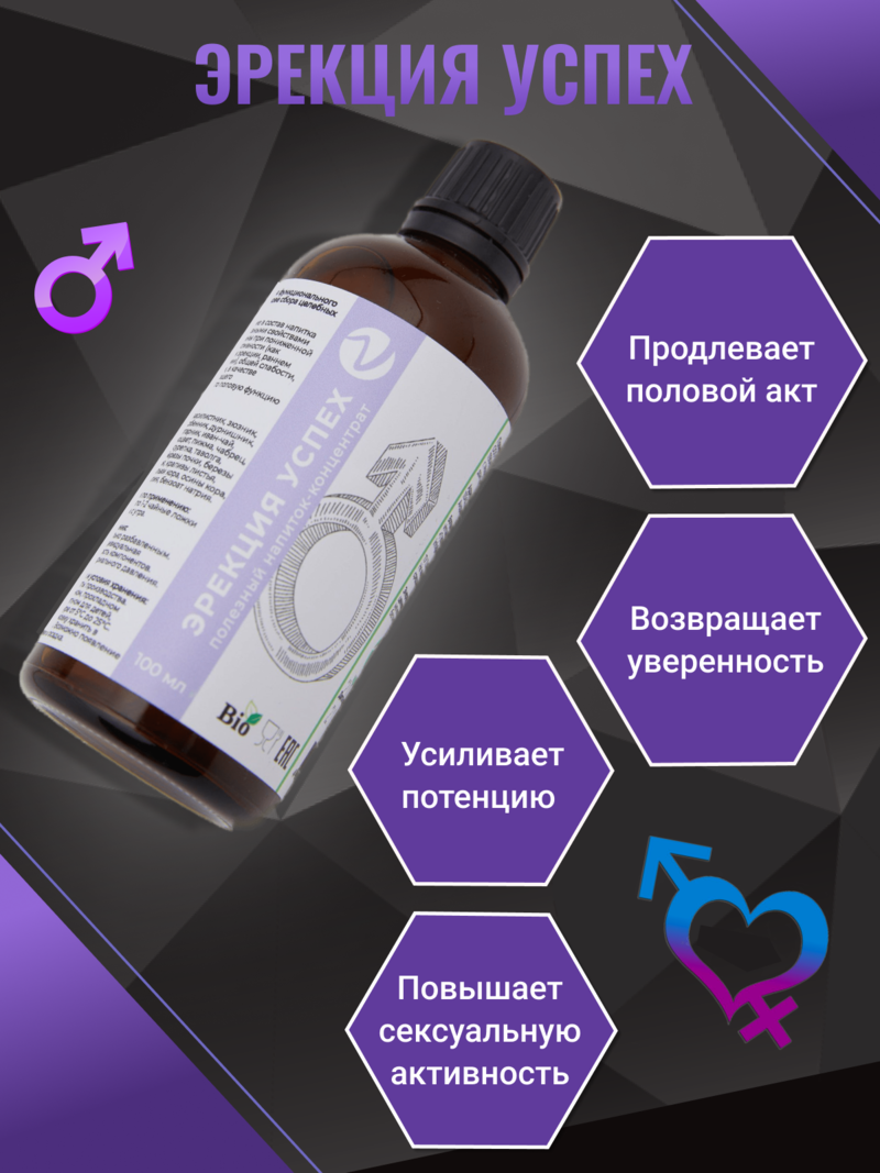 Внешний вид «Эрекция Успех» концентрат от ВимаВиты